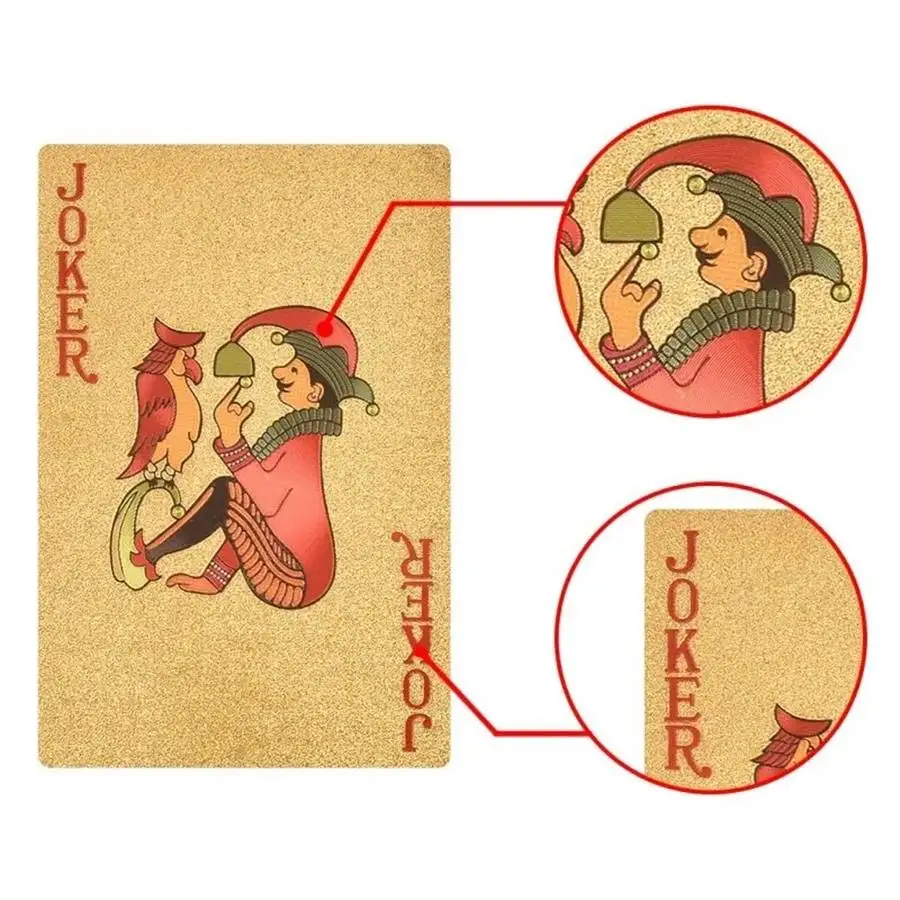 Jeu de 55 cartes dorées – Image 3