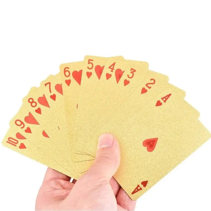 Jeu de 55 cartes dorées – Image 4